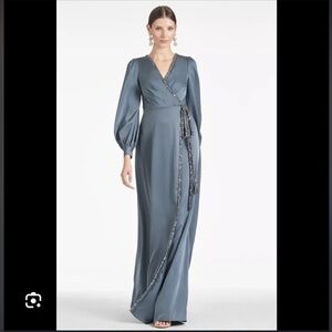 RARE! NWT - Sachin & Babi - Dorthea Gunmetal Gown